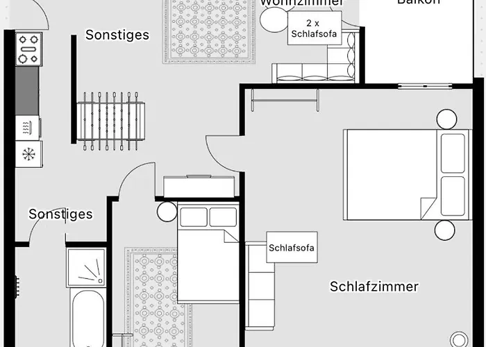 120qm/ Loft/ Tischkicker